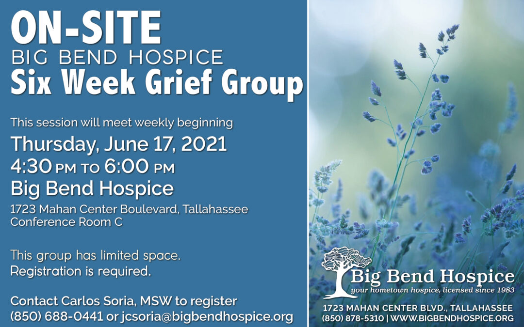 June/July 6 Week Grief Group Session 6