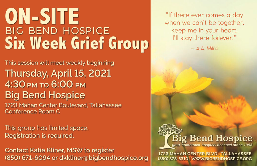 April/May 2021 6-Week Grief Group