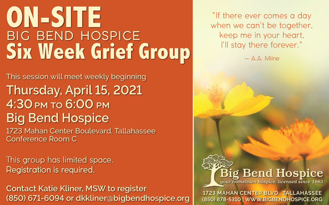 On-Site Six Week Grief Group (Session One)
