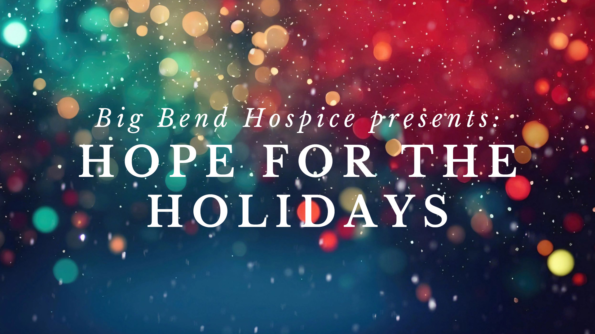 Hope for the Holidays