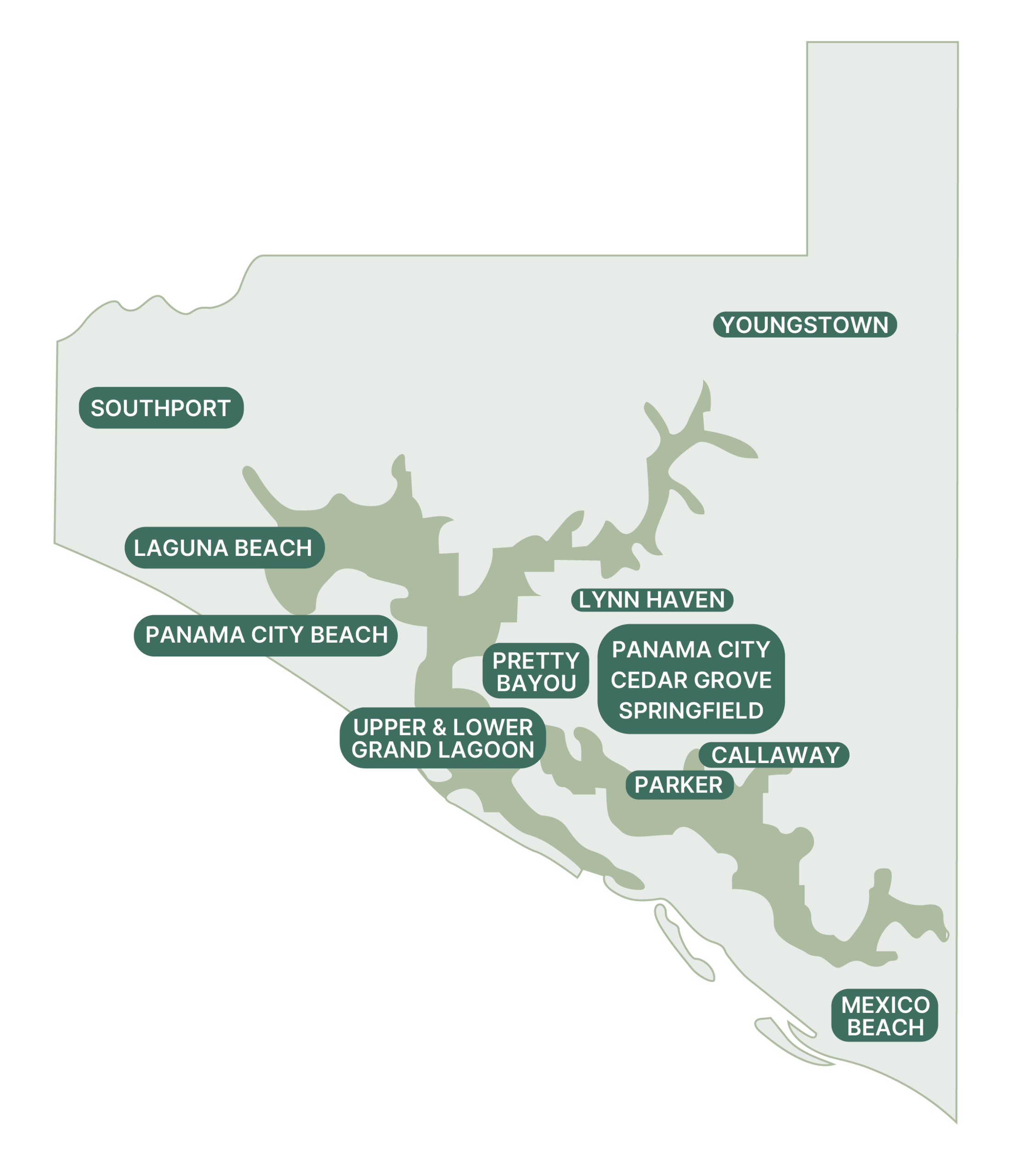 Bay County Map